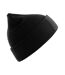 Unisex Adult Wind S Patch Recycled Double Skin Cuffed Beanie Black Atlantis-2