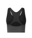 Womens/ladies seamless sports bra black/carbon Ronhill