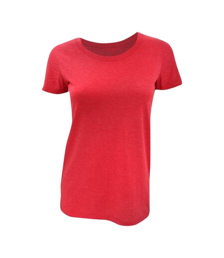Bella Ladies/Womens Triblend Crew Neck T-Shirt (Red Triblend) - UTBC161