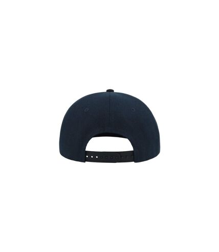 Atlantis Snap Back Flat Visor 6 Panel Cap (Navy/Red) - UTAB213