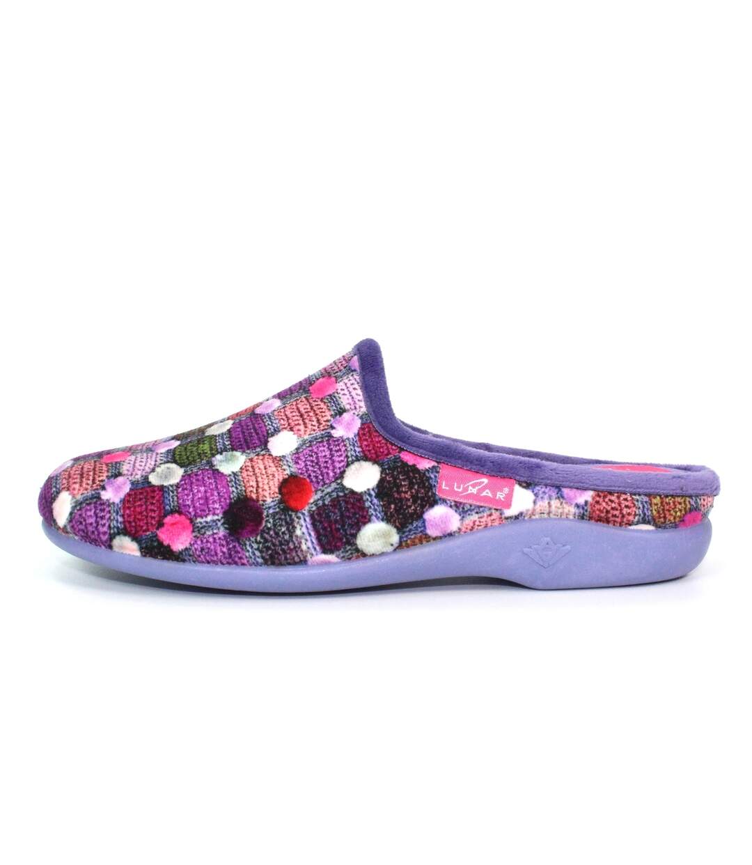 Chaussons crackle femme violet Lunar