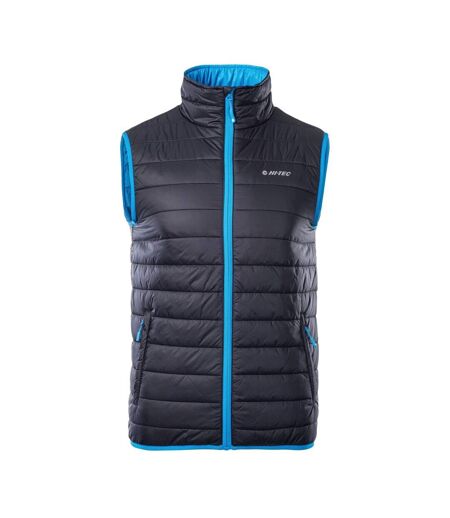 Doudoune Sans Manches Solner Homme Noir Bleu Clair Hi-Tec