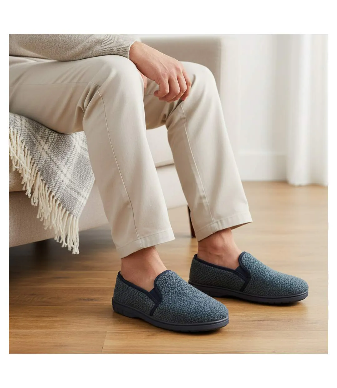 OZABI Pantoufles Charentaises Homme Fabriquées en Espagne, Effet Structuré-2