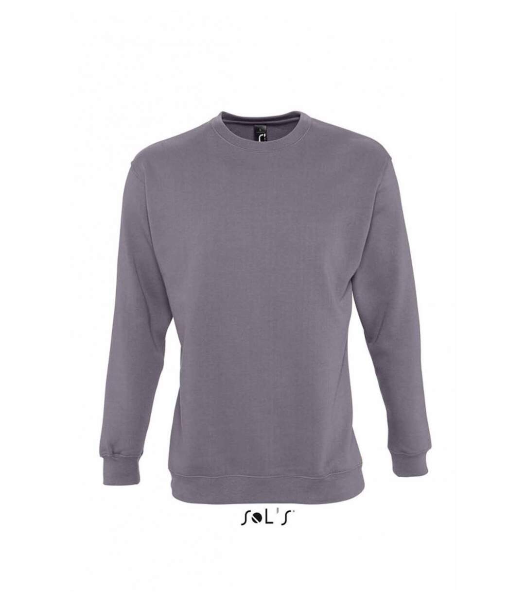 Sweat shirt classique unisexe - 13250 - gris chiné-1