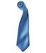 Cravate satin unie - PR750 - bleu mid