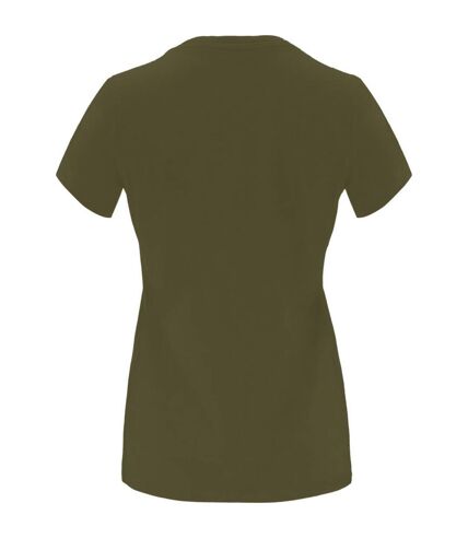 T-shirt capri femme vert militaire Roly