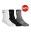 Chaussettes Entraînement Adulte Blanc Noir Gris Mizuno-1