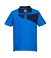 Portwest Mens Cotton Active Polo Shirt (Royal Blue/Navy)