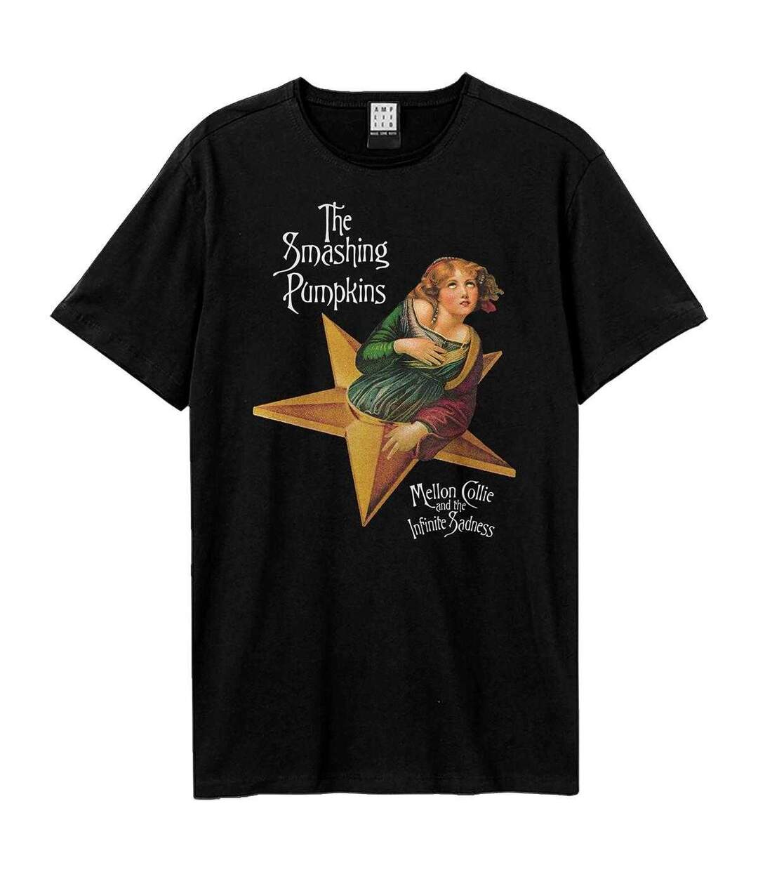 T-shirt Style The Smashing Pumpkins Mellon Collie And The Infinite Sadness Adulte Noir Amplified-1