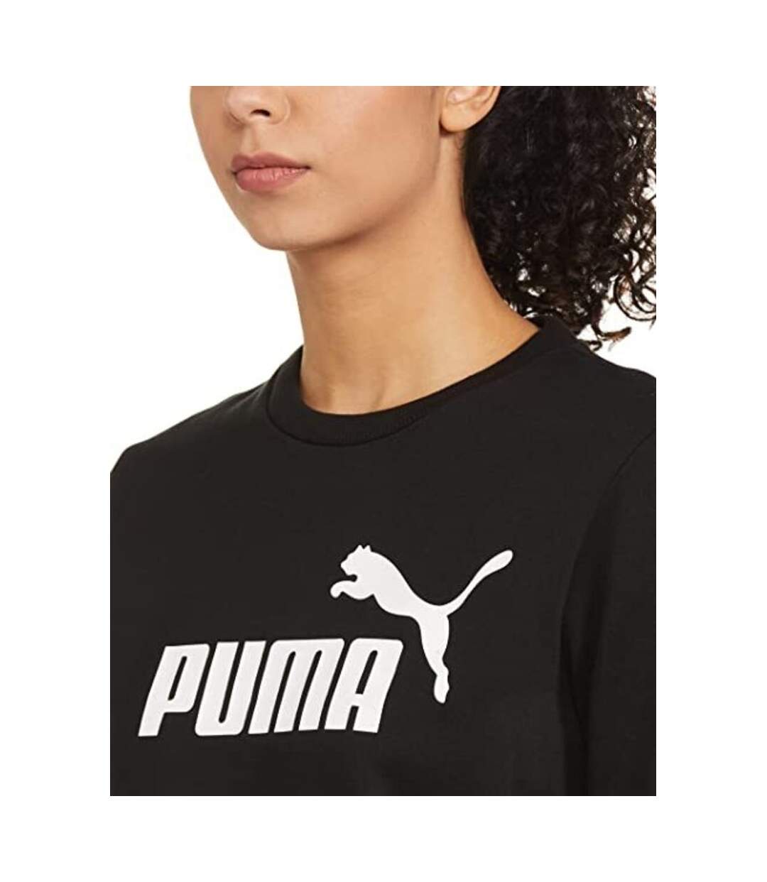 Sweat ess femme noir Puma-4