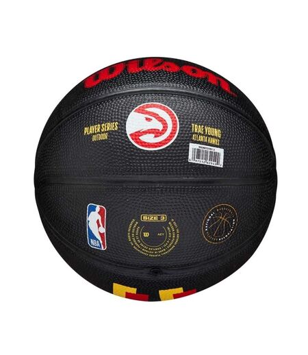 Mini Ballon De Basket Motif/style Joueur Taille 3 Noir Wilson
