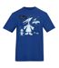Unisex Adult T-shirt Blue Characters-1