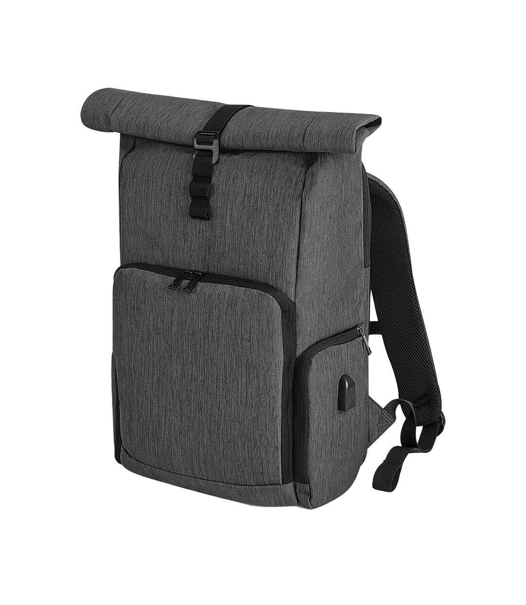 Q-tech Charge Roll Up Backpack One Size Granite Marl Quadra-1