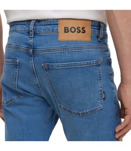 Jean Delaware3-1 Homme Turquoise Vif Boss