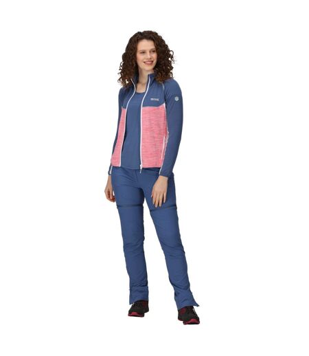Womens/ladies Hepley Full Zip Fleece Jacket Fruit Dove Dusty Denim Regatta