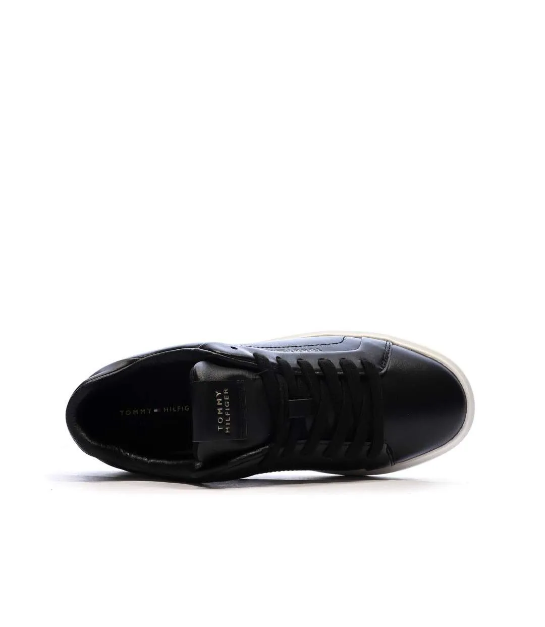Baskets noir femme tommy hilfiger icon court light-4