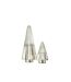 Sapin de Noël Déco Côtelé Althea 36cm Argent-2
