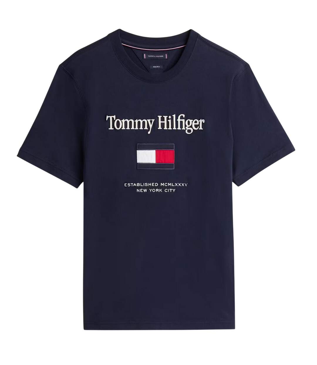 T-shirt Motif/style Drapeau Homme Rose Foncé Violet Tommy Hilfiger-2