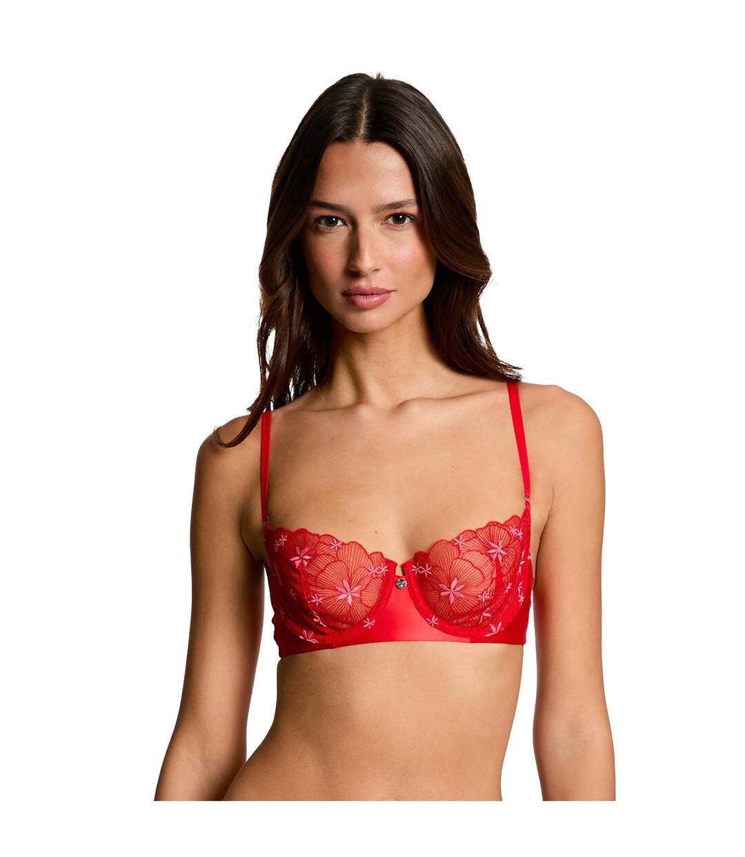 Soutien-gorge armatures rouge Amandine-2