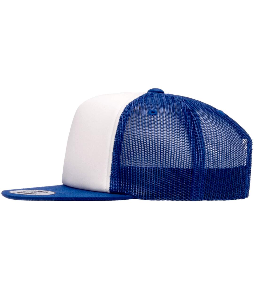 Casquette trucker blanc / bleu roi Yupoong