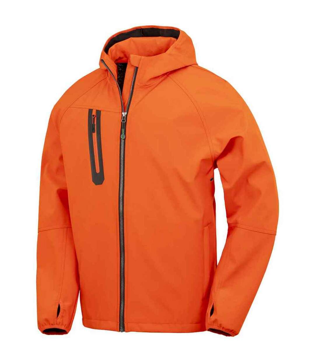 Veste softshell homme orange / bleu marine Result Genuine Recycled-1
