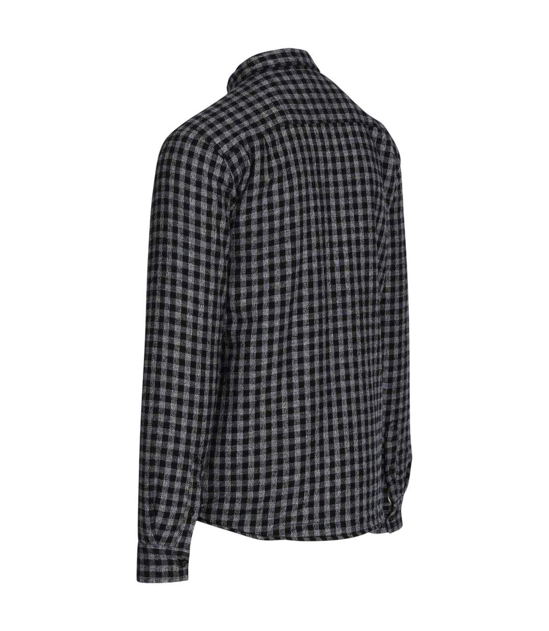 Mens Checked Regular Shirt Black Trespass-3