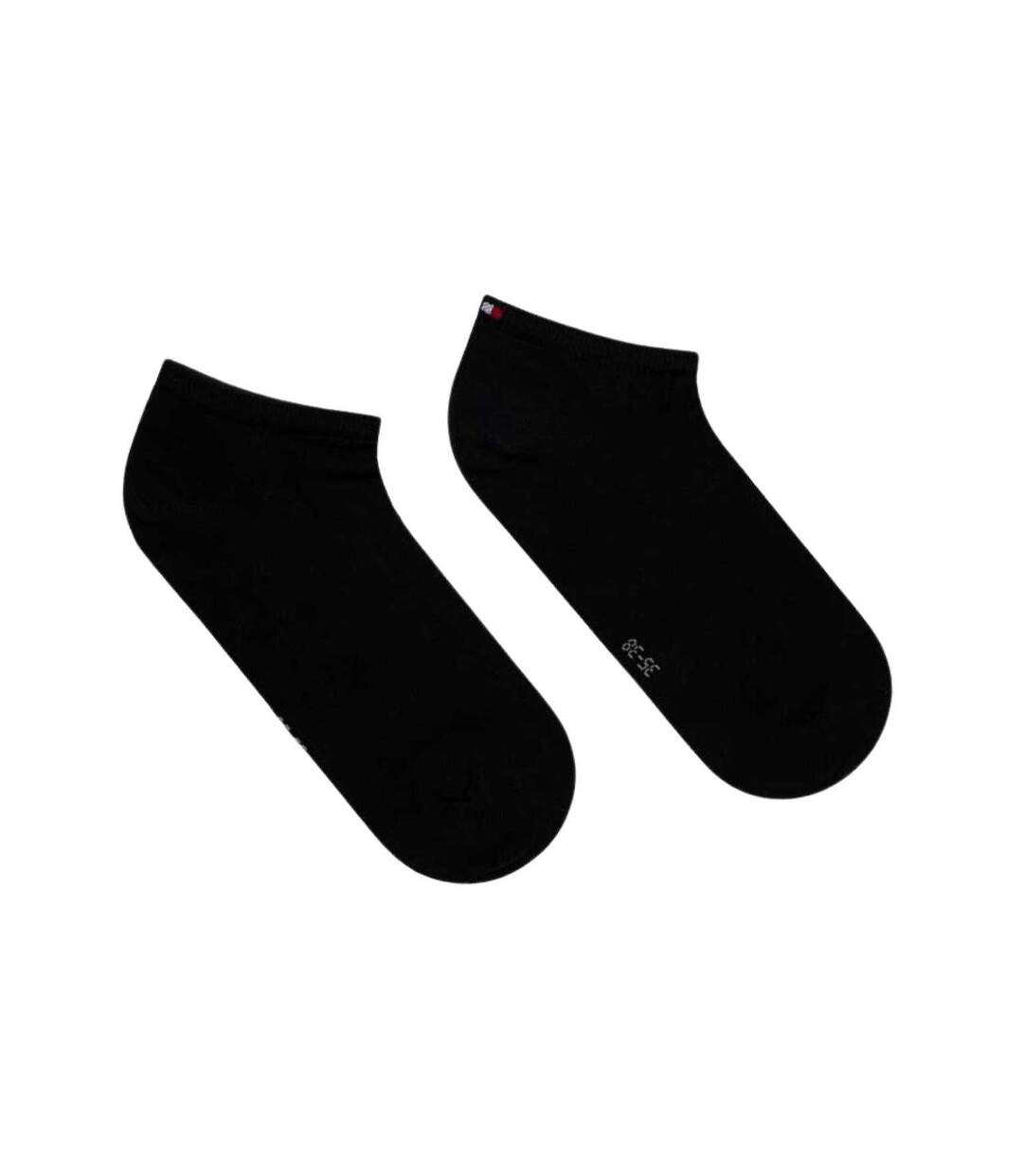 Chaussettes Motif/style Uni Femme Noir Tommy Hilfiger-2