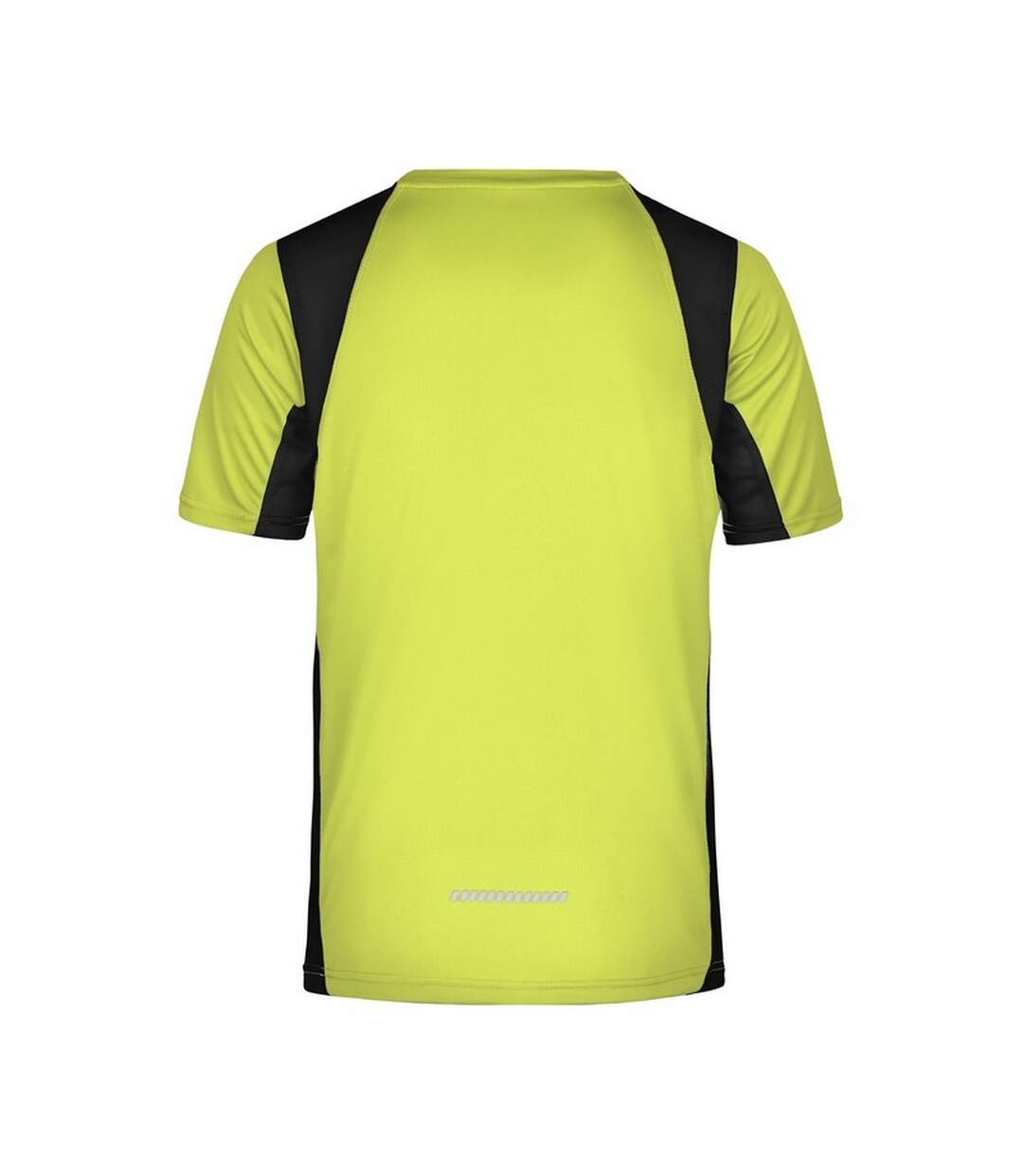 T-shirt Course À Pied Homme Jaune Fluo Noir James And Nicholson-2