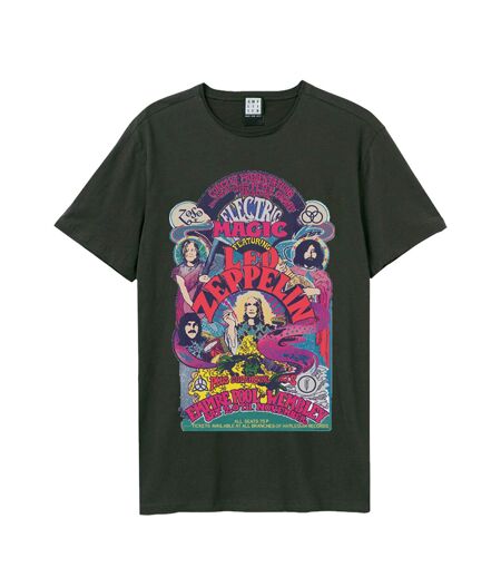 T-shirt electric magic adulte charbon Amplified