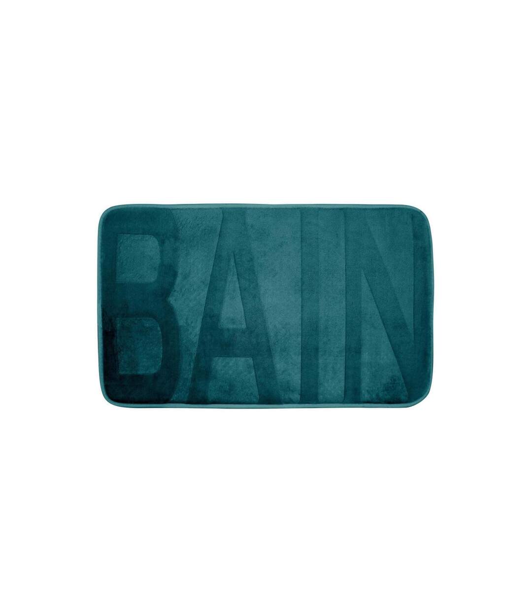 Tapis de Bain Microfibre Relief 45x75cm Bleu Canard-1