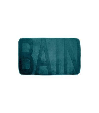 Tapis de Bain Microfibre Relief 45x75cm Bleu Canard