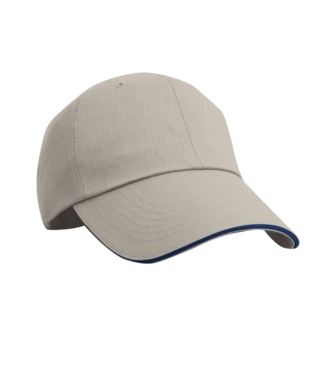 Casquette à rebord en contraste adulte unisexe beige/bleu marine Result