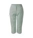 Pantacourt Uni Melodic Pro Femme Vert Pâle Dare 2B-1