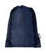 Oriole recycled drawstring backpack one size navy Bullet