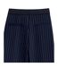 Womens/ladies Pinstripe Wide Leg Trousers Navy I Saw It First-4