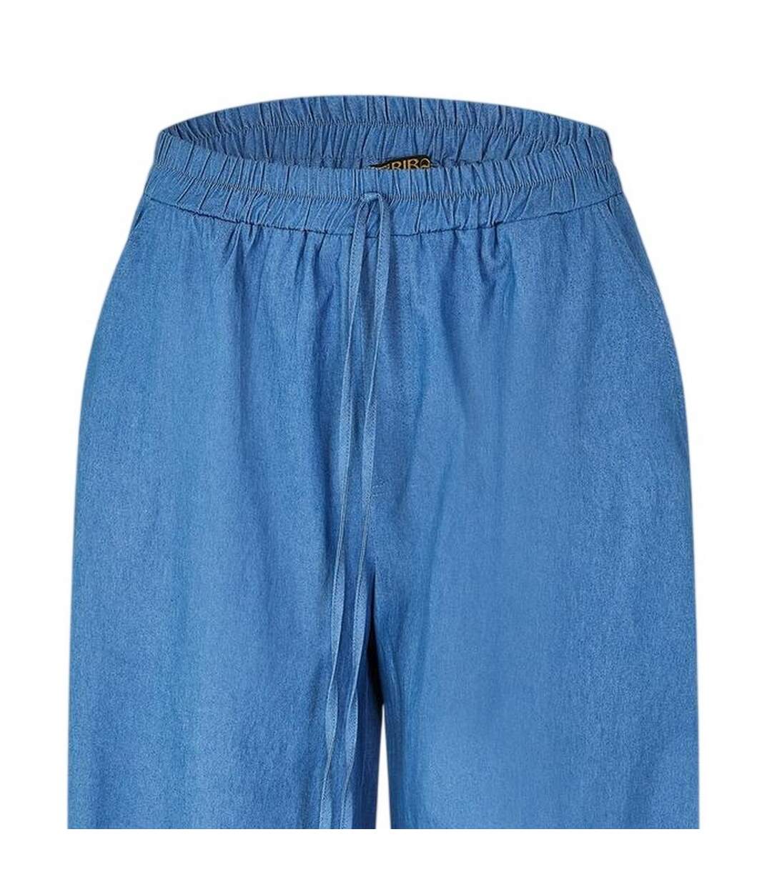 Pantalon Motif/style Uni Femme Bleu Pâle Biba-3