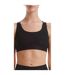 Womens/ladies Terrot Flex Crop Top Black Adidas-4