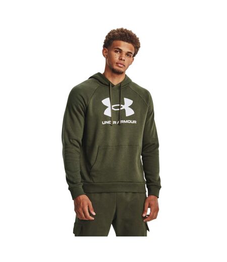 Sweat À Capuche Motif/style Logo Homme Vert Under Armour