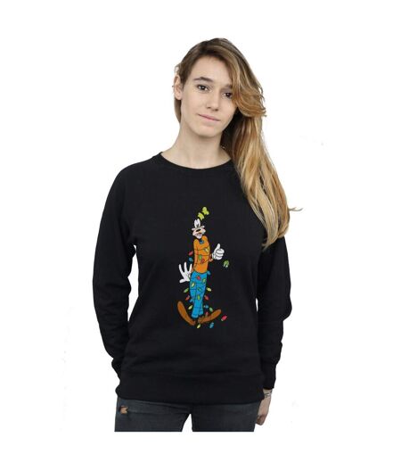Disney Sweat Femme/Les femmes Goofy Christmas Lights (Noir) - UTBI28113