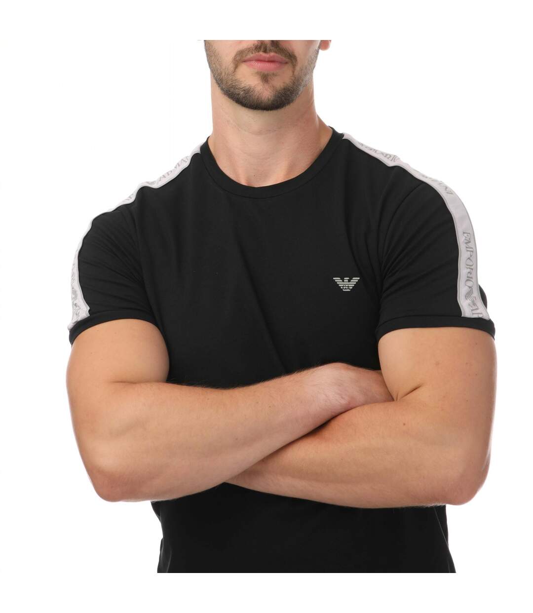 T-shirt Loungewear Adulte Noir Emporio Armani-4