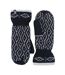 Ladies Knitted Fleece Lined Winter Warm Thermal Mittens-1