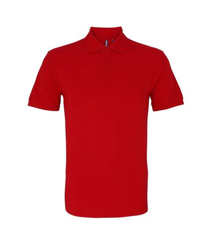 Asquith & Fox Mens Plain Short Sleeve Polo Shirt (Cherry Red) - UTRW3471