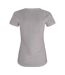 Womens/ladies Slub T-shirt Grey Clique-2