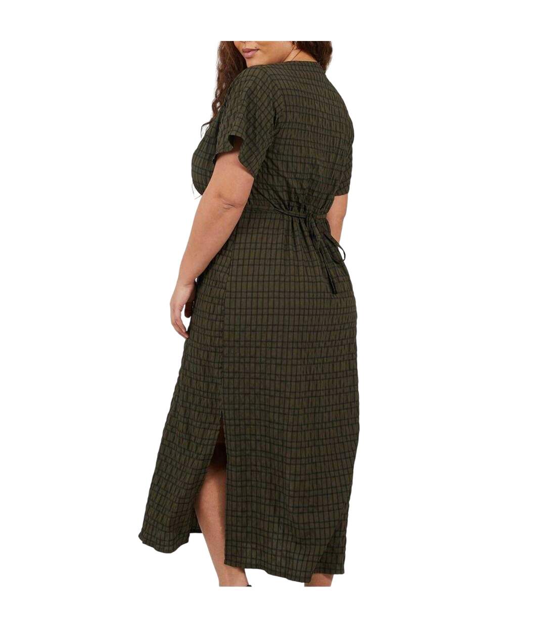 Robe Portefeuille Femme Kaki Noir Brave Soul-3