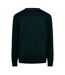 Mens Crew Neck Regular Long-sleeved Sweatshirt Dark Green Boss-1