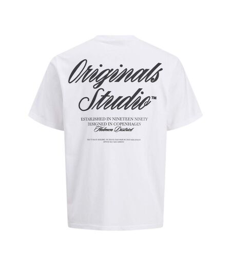 T-Shirt blanc homme jack & jones norrebro