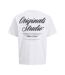 T-Shirt blanc homme jack & jones norrebro-2