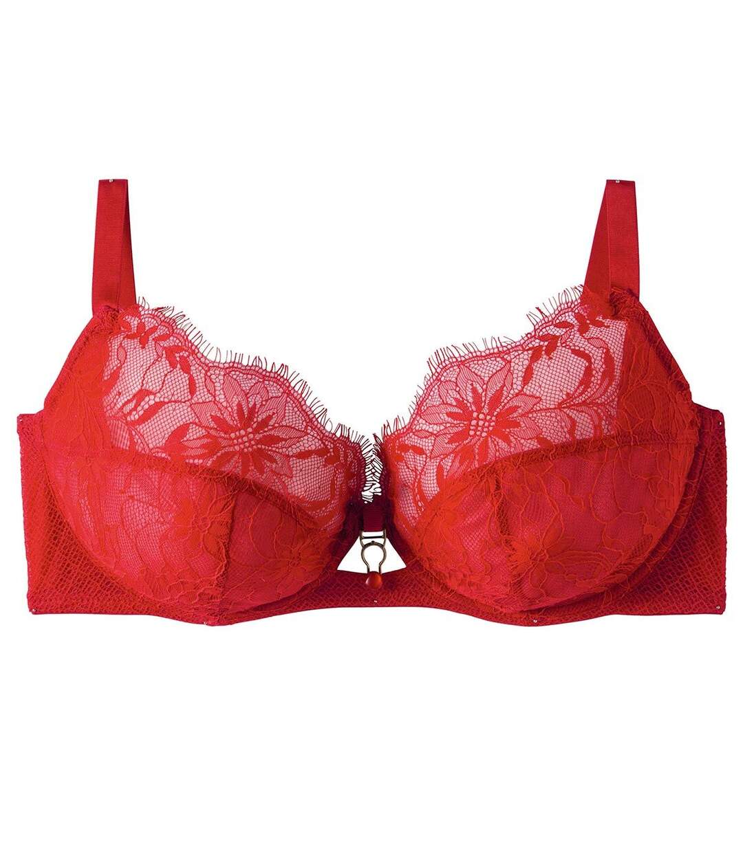 Soutien-gorge à armatures grand maintien rouge Sangria-1