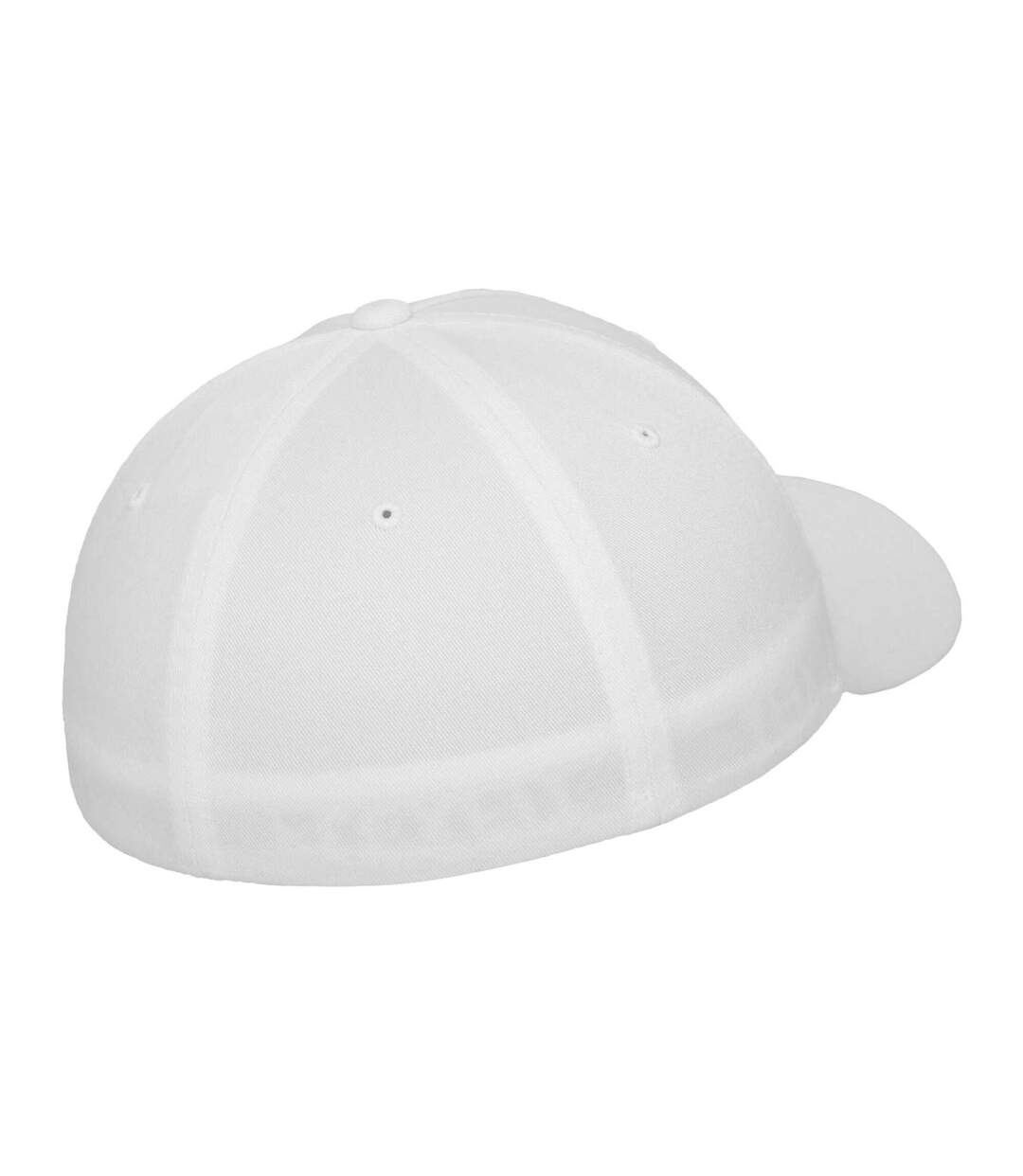 Casquette De Baseball Motif/style 5 Panneaux Blanc Flexfit-2