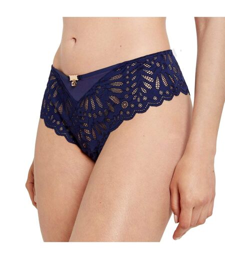 Shorty tanga bleu marine Amélie